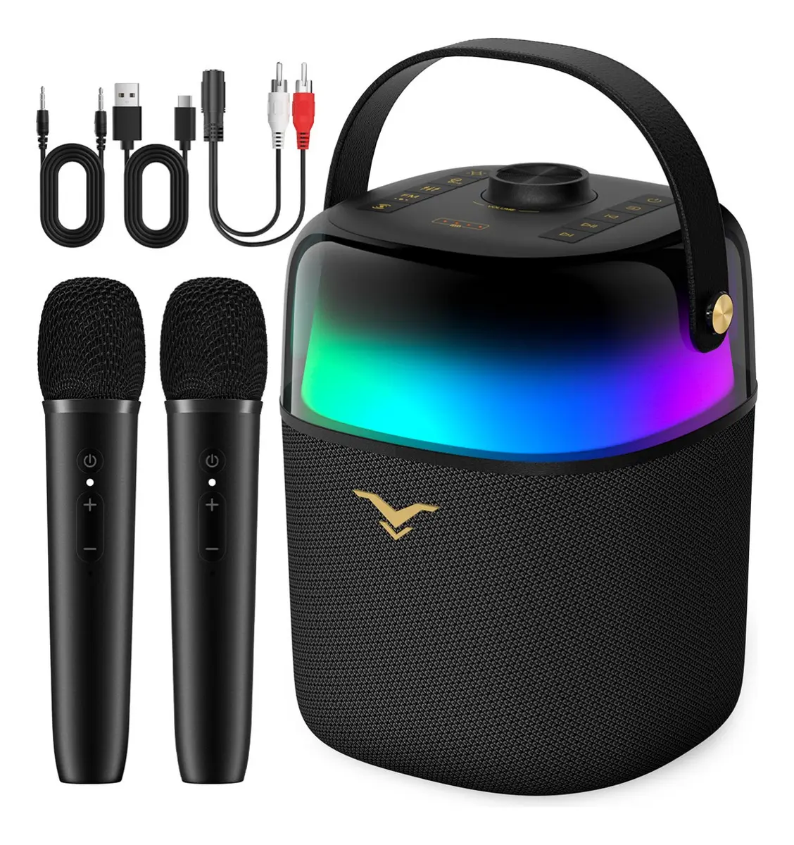 Caixa De Som Bluetooth c/ 2 Microfones