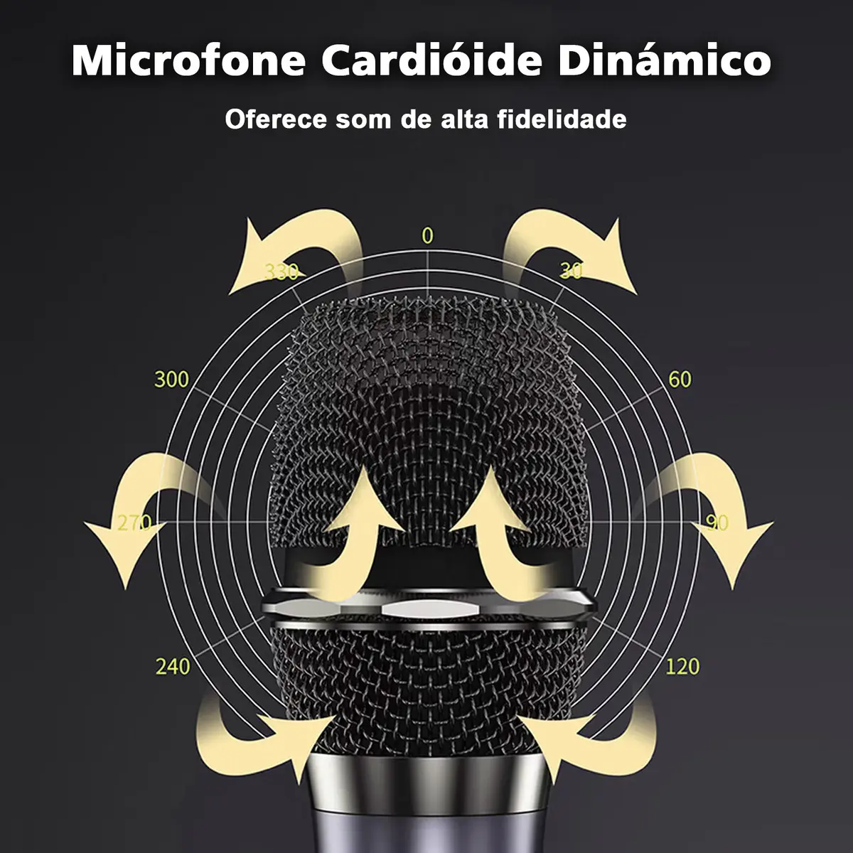 Kit 2 Microfone Sem Fio Profissional UHF