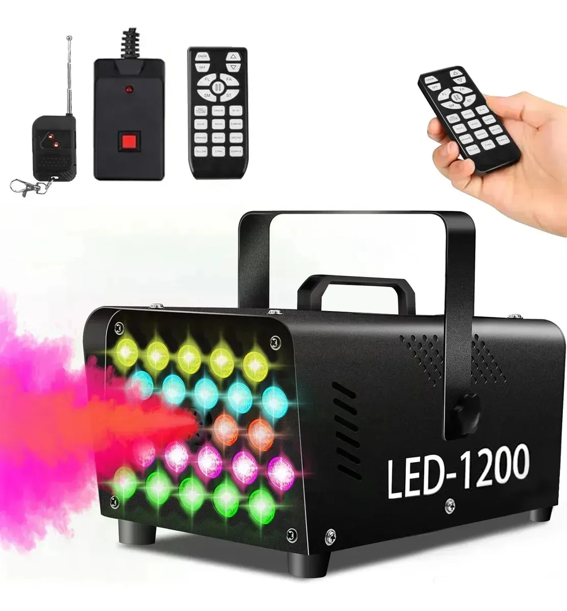 Máquina de Fumaça Com 24 Luzes LED