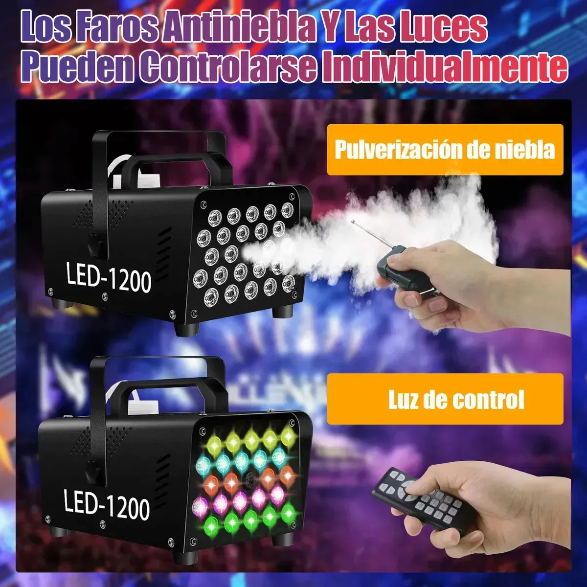 Máquina de Fumaça Com 24 Luzes LED